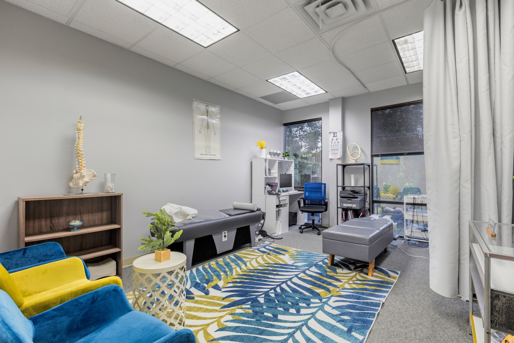 Styled private office at Scenic Office Suites, a different view showing the workspace setup